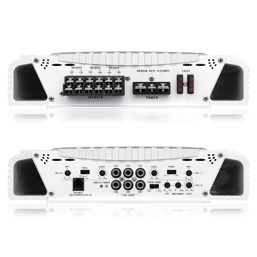 NEW Pyle PLMRA630BT 2000 Watt 6 Channel Bluetooth Marine Bridgeable