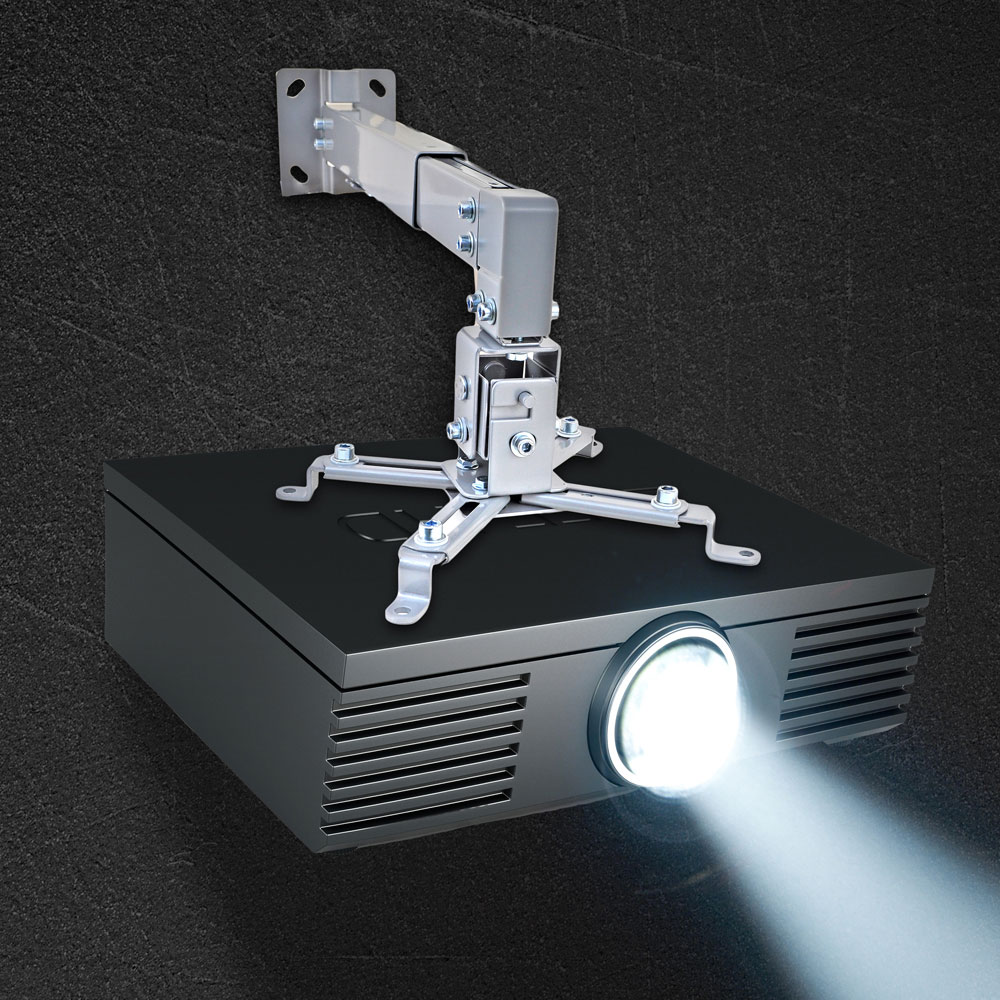NEW Pyle PRJWM8 Universal Projector Wall Mount W/ Telescoping Length