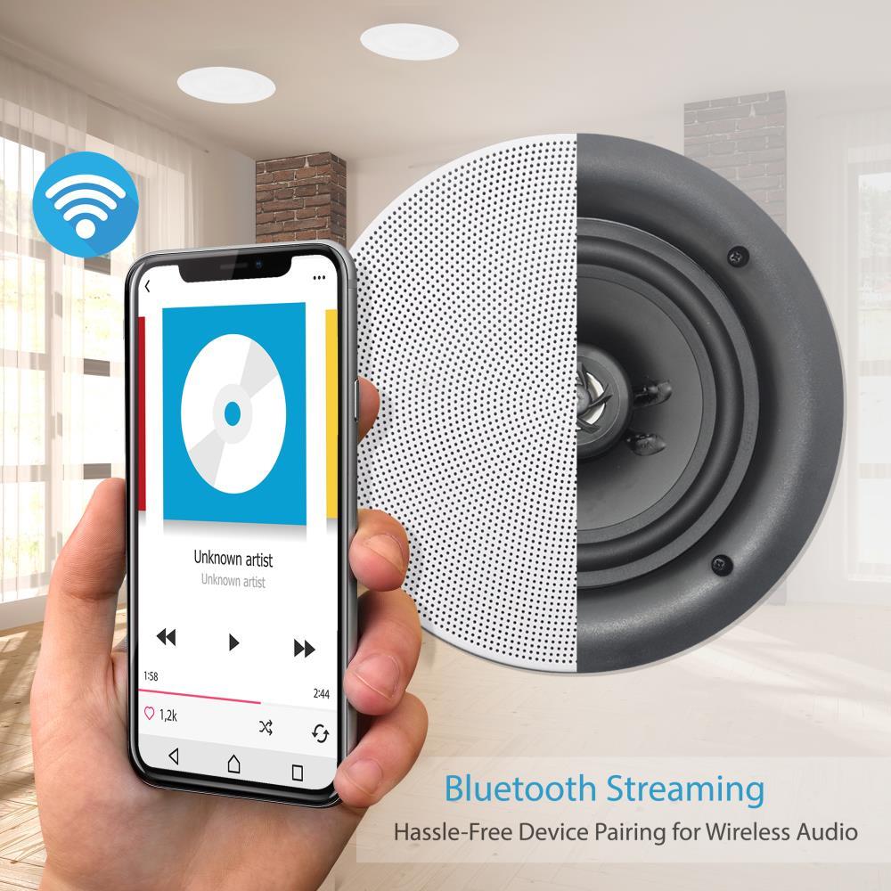 Pyle Pdicbt266 6 5 Inch Bluetooth Ceiling Wall Speaker Kit