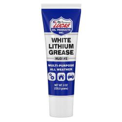 Lucas Oil White Lithium Grease 8 oz Tube – NLGI #2 Multi-Purpose Automotive and Household Lubricant, Extreme Pressure Protection, Long-Lasting Friction Reducer