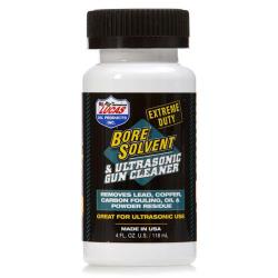 Lucas Oil Extreme Duty Bore Solvent and Ultrasonic Gun Cleaner 4 oz – Firearm Cleaning Solvent Removes Carbon, Copper and Lead Fouling, Rust Protection Formula Safe for Polymers and Gun Finishes