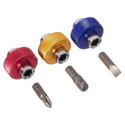 Titan 11218 3-Piece 14-Inch Drive Finger Grip Drivers, Mini Bit Driver Set