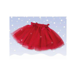 Bearington Sparkling Red Christmas Tutu (6-12 Months)