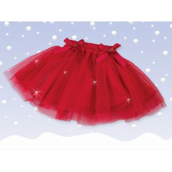 Bearington Sparkling Red Christmas Tutu (12-24 Months)