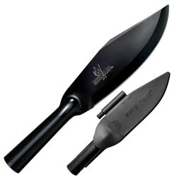 Cold Steel Bowie Bushman 7" Fixed Blade Knife – SK-5 High Carbon Steel Clip Point Blade, One-Piece Forged Construction, Hollow Handle Survival Knife with Secure-Ex Sheath and Ferro Rod