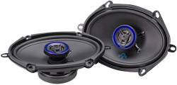 Autotek ATS5768CX 5x76x8 Inch Coaxial Speakers (Black and Blue, Pair) - 250 Watt Max, 2 Way, Voice Coil, Neo-Mylar Soft Dome Tweeter, Pair of 2 Car Speakers