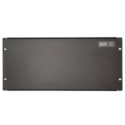 Auray Black Flanged Blank Panel (4 RU), Solid Steel Rack Mount Accessory, Rigid Flanged Design, Protects Gear from Dust and Debris, Fills 4 RU Rack Space