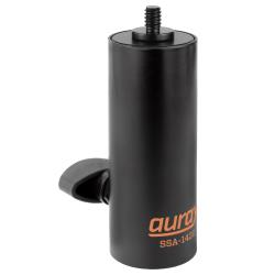 Auray Speaker Stand Adapter Sleeve - 14"-20 Threaded Post for 1 38" Speaker Stands - Allows Mounting of Cameras, Ball Heads, LED Lights, and Microphones, Black - Ideal for Professional Use