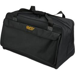 Auray 15″ Speaker Tote Bag – Universal, Heavy-Duty PA Speaker Case with Weather-Resistant Nylon, Foam Padding, Front Pocket, Tie-Down Straps and Dual Zippers – For DJs, Musicians and AV Technicians