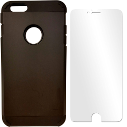 Dual Hard Hybrid Case for iPhone 6 (47") - Black