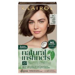 Clairol Natural Instincts Semi-Permanent Hair Color, 6C Light Brown