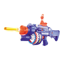 Rapid Rotating Barrel Attack Blaster with 40 Suction Tipped Foam Darts by Dimple