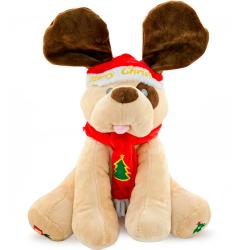 Dimple Diddles Interactive Christmas Puppy Plush – Sings 4 Holiday Songs, Plays Peek-a-Boo, Moves His Ears