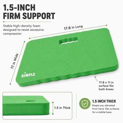 High Density Thick Foam Comfort Kneeling Pad Mats for Gardening knee support 15 Inches Thick, Baby Bath Kneeler , Exercise, Yoga Mat, Garden Cushions, Construction Knee Pads, Multi Purpose Green