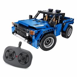 Dimple 2-In-1 RC Vehicle Building Toys - STEM Building Sets for Kids - Remote Control Race Car Truck STEM Toys for Boys and Girls - 353-Piece IQ Learning Construction Kit - Educational Childrens Gift