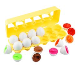 Dimple-12-Match-and-Play-Vegetable-Matching-Egg-Easter-Toy-with-Holder---Toddler-STEM-Toys---Colors-and-Shapes-Recognition-Toys-for-Kids---Educational-Color-Sorting-Toys---Montessori-Learning-Toys-for