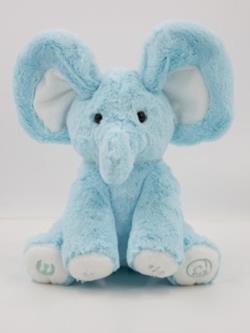 Dimple Emery Elephant Stuffed Animal Toy - Animated Plush Grey Singing Elephant, Interactive Musical Peek-a-Boo for Babies and Kids, Perfect for Toddlers, Ages 0 and Up