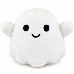 Dimple Tiny Ghost Plush Toy – Cute Mini Halloween Stuffed Plushie for Kids, Teens and Adults – Soft Kawaii Ghost, Collectible Spooky Season Décor, Desk Buddy and Halloween Gift
