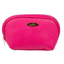 Hot Pink Draizee Fashion PU Leather Cosmetic and Travel Accessory Bag