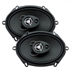 Power Acoustik EF-573 500 Watts 5" x 7" 3-Way Coaxial Car Audio Speakers 5x7"