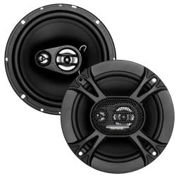 Soundstorm SSL EX365 65 Inch 150W 3-Way Car Coaxial Audio Black Speakers (Pair)