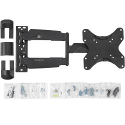 Gabor Full-Swing Small Wall Mount for 20 to 45" Flat-Panel Displays, 77 lb Capacity, 180° Swivel, -15° to 10° Tilt, 18–20" Extension, 75x75–200x200 VESA Compatible