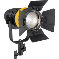 Genaray Torpedo 60W Bi-Color Fresnel LED Focusing Flood Light, 3200-5600K, 15-75° Beam, 1-100% Dimming, High CRITLCI, AC, NP-F or V-Mount Battery Power