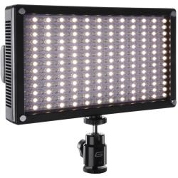 Genaray 312 LED Variable-Color On-Camera Video Light, 3200-5600K, 1400 Lux at 3 ft, 10-100% Dimming, Sony L-Series Battery Power, Diffuser, Ball Head and Carry Case