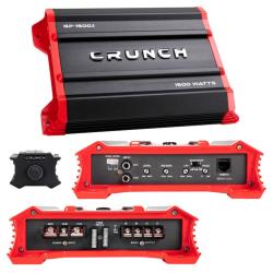 Crunch GP-15001 Ground Pounder 1500W Class AB Mono Subwoofer Car Amplifier