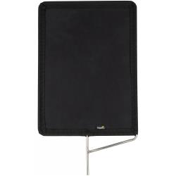 Impact 18x24" Black Flag – Controls Light Spill for Photo and Video, Full Steel Frame with 38" Pin, Duvetyne Fabric – Ideal for Studio, Film, and Location Lighting