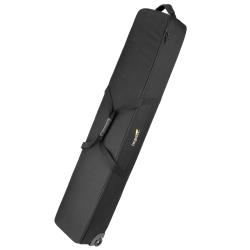 Impact Rolling C-Stand Case for Two Turtle-Base C-Stands, Light Stands and Boom Arms up to 50 Inches, 600D Ballistic Nylon Gear Bag with Padded Interior, Tie-Down Straps and Wheels, Black