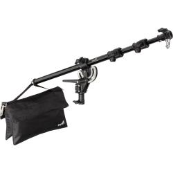 Impact Aluminum Mid-Range Boom Arm, 26-598 in, 5 lb Load, 58 in Receiver, Reversible 14-20 and 38-16 Stud, Sandbag Included