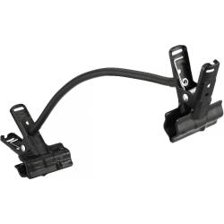 Impact Spring Clamp with 135" Flex Arm – Rubber Grip Jaws, 1" Flat and 15" Pipe Capacity, Durable Steel Construction, Double Clamp for Photography Reflectors, Backdrops and Studio Equipment Use