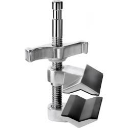 Impact 2-Inch End Jaw Vise Grip Clamp with 58-Inch Baby Stud, Rubber-Padded Aluminum Alloy Jaws and Chrome-Plated Steel Shaft for Studio Lighting, Pipes and Tubular Supports
