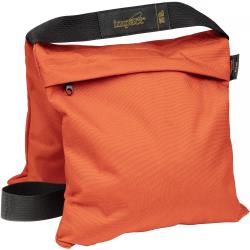 Impact 35 lb Orange Filled Saddle Sandbag, Weather-Resistant Cordura Nylon Counterweight with Double Zipper and Webbed Handles for Light Stands, Booms, Tripods, Background Supports