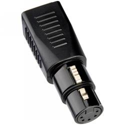 Kopul 5-Pin XLR Female to RJ45 DMX Adapter, Gold-Plated Locking Connector, CAT-5CAT-6 Ethernet Extender for DMX512 Lighting Controllers, Stage Lights, Events and Installations