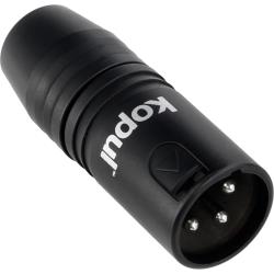 Kopul 35mm TRS Female to XLR 3-Pin Male Audio Adapter for Shotgun and Wireless Microphones, Cameras, Recorders and Mixing Consoles, Black