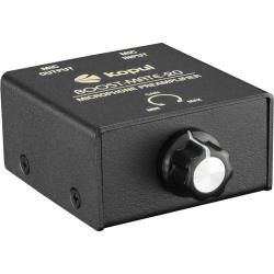 Kopul Inline Microphone Preamp Signal Booster with Stepless Gain Control, 0 to 25 dB Clean Gain, Balanced 3-Pin XLR InputOutput, 48V Phantom Power, Dynamic and Ribbon Mics