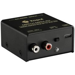 Kopul Inline Stereo RCA to XLR Signal Converter, Dual RCA Female Inputs to Balanced 3-Pin XLR Male Outputs, USB-C Powered Steel Audio Adapter for Mixers, Amplifiers, Recorders and Live Sound
