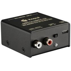 Kopul In-Line Stereo XLR to RCA Signal Converter, 2 Balanced 3-Pin Female XLR Inputs to 2 Unbalanced RCA Outputs, USB-C Powered Steel Audio Adapter for Mixers, Recorders, Events and Live Audio Venues