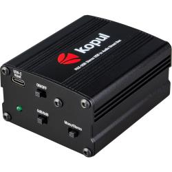 Kopul USB-C to Dual XLR Stereo Audio Direct Box for PA Systems and Mixers, 16-Bit48 kHz DAC, Transformer-Isolated Balanced Outputs, StereoMono Switch, 6 dB Boost, USB-Powered Metal Enclosure
