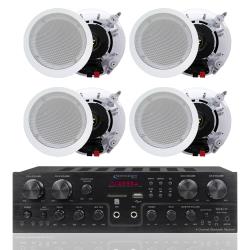 Technical-Pro-4-Channel-1000-Watts-4-Speaker-Bluetooth-Receiver-with-RCA,-USB-with-2-Pairs-of-525”-Ceiling-Wall-Mount-Frame-less-Speakers---2-Way-Mid-bass-Woofer-Speaker-05''-Mylar-tweeters-Flush-Desi