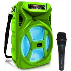 Professional Portable Microphone with Digital Processing, Steel Construction, Singing Machine,DJ Wired Microphone, 10 Ft Cable Wired Included, XLR to 14", for Karaoke, Wedding, Party, Church

8 Inch Portable 500 Watts Bluetooth Speaker with Woofer and 