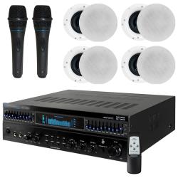 Technical-Pro-1500w-Bluetooth-Home-Receiver-Amplifier-Amp-w-10-Band-EQ-with-2-Units-Professional-Portable-Microphone-with-Digital-Processing-and-4-Units-Frameless-525-Inch-8-Ohm-200-Watts-Speakers