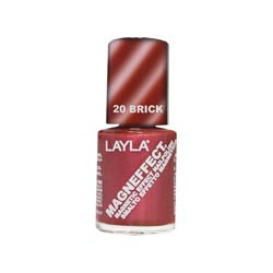 Layla Magneffect Nail Polish, Brick Orange, 19 Ounce