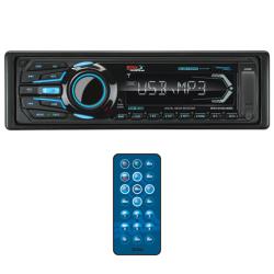BOSS Audio Systems MR1308UABK Single Din, Bluetooth, MP3 WMA USB SD AM FM Weather-Proof Marine Stereo, - no CD DVD, Detachable Front Panel, Wireless Remote