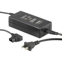 Pawa Single D-Tap Charger for V-MountGold Mount Batteries, 435" Cable, LED Indicator, 168V 3A Output, Compact and Durable ABS Construction, 100-240V Input – Fast, Reliable Charging for Filmmakers and Content Creators