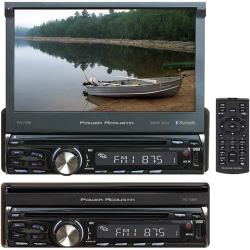 Power Acoustik PD-720B Single DIN with 7-inch Motorized LCD Touchscreen, DVD, CDMP3 Car Stereo with Bluetooth