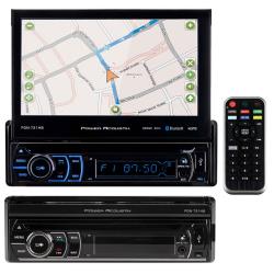 Power Acoustik PDN-721HB Single DIN Bluetooth In-Dash DVDCDAMFM Car Stereo Receiver w 7" Touchscreen and Navigation , BLACK