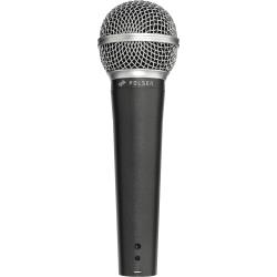 Polsen Dynamic Handheld Microphone, Cardioid Vocal Mic with 50 Hz to 20 kHz Response, Balanced 3-Pin XLR Output, All-Metal Body, XLR-to-14-Inch Cable for Live Vocals, Speech and Stage